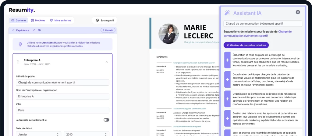 Éditeur de CV