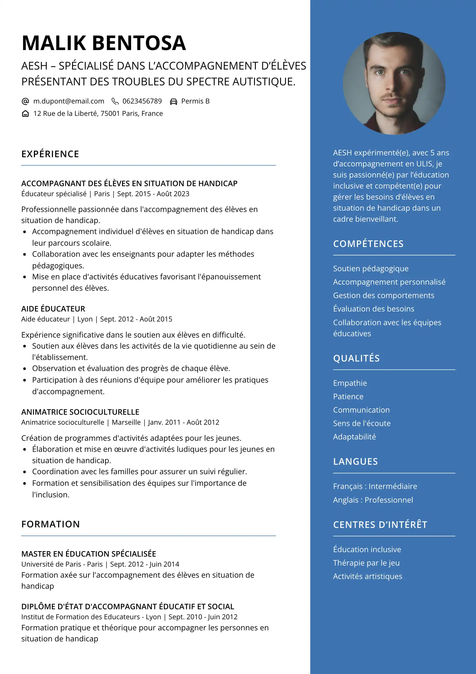 CV AESH