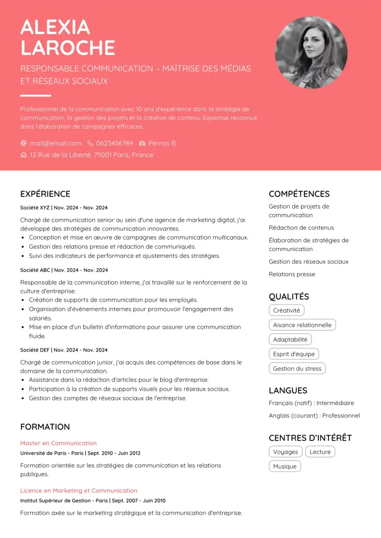 Chargé de Communication