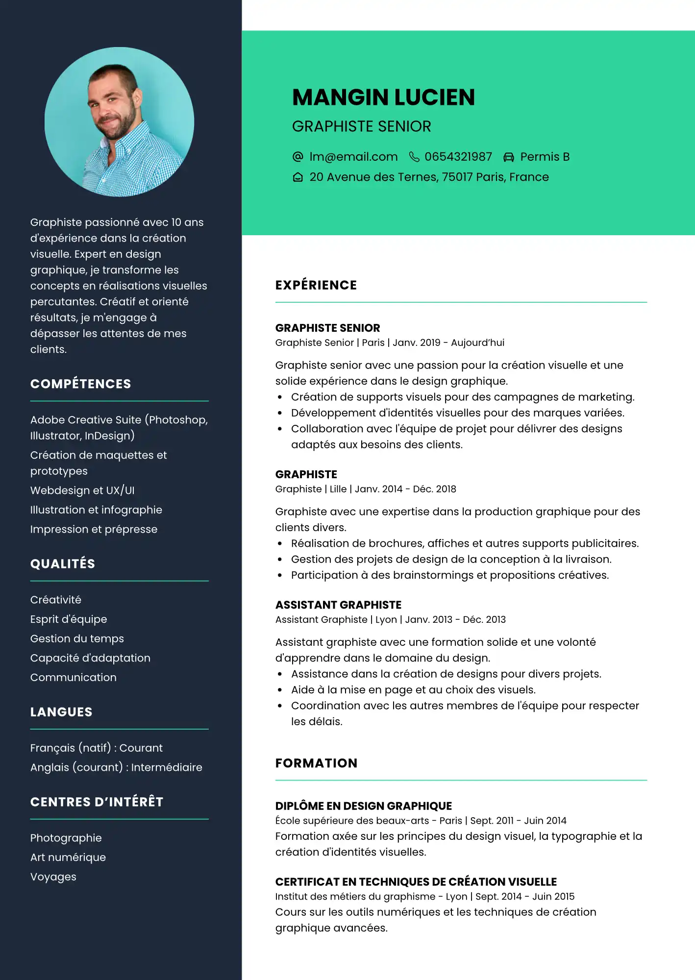CV graphiste