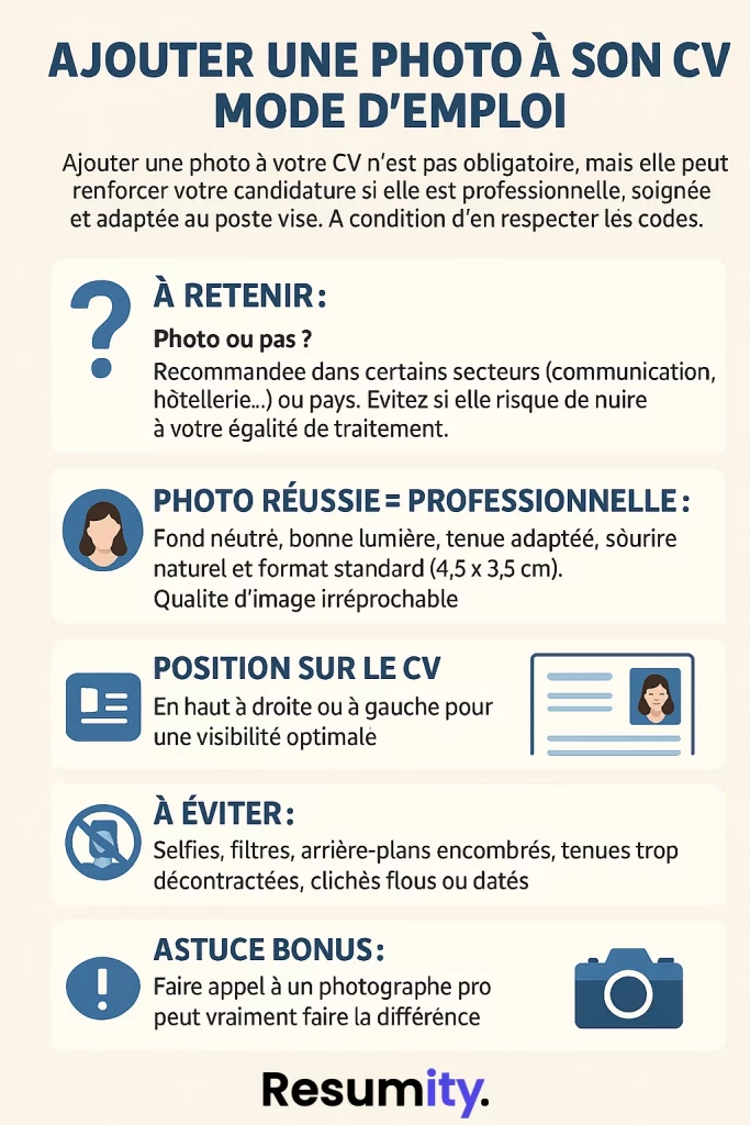infographie photo cv