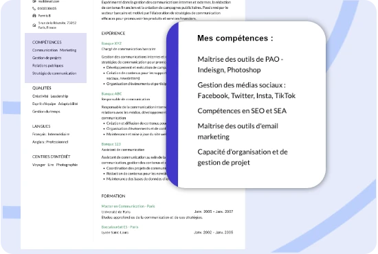 CV Compétences