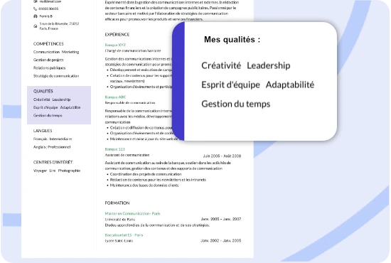 Qualité CV