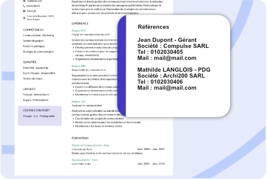 CV Références