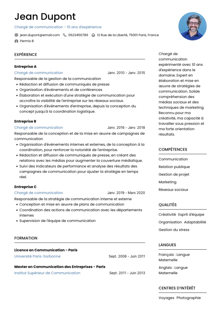 cv-simple