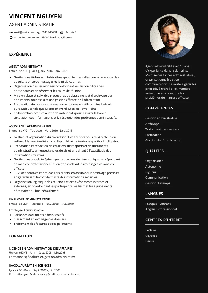 cv-agent-administratif
