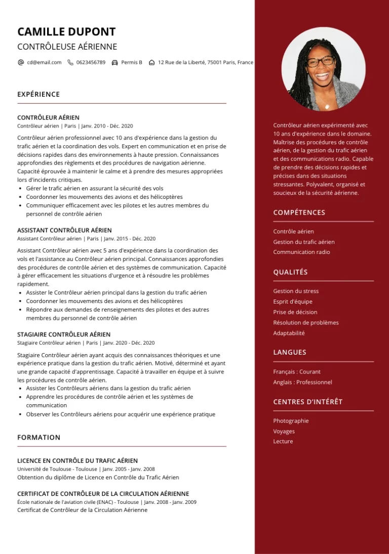 cv-controleur-aerien